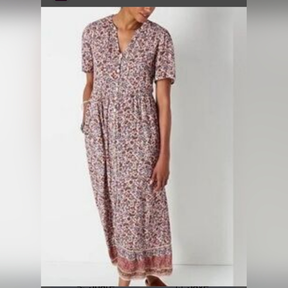 J. Jill Multicolor Floral Maxi Dress